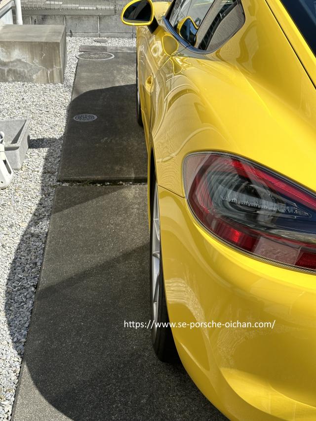 981 ケイマンGTS「ポルシェ純正5mmスペーサー、たかが5mm 981 ケイマンGTS「ポルシェ純正5mmスペーサー、たかが5mm